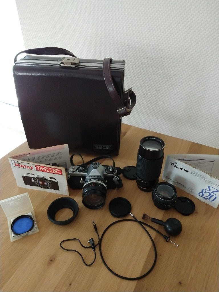 Spiegelreflex camera Pentax ME (analoog) met veel extra’s, Audio, Tv en Foto, Ophalen of Verzenden, Gebruikt, Spiegelreflex, Pentax