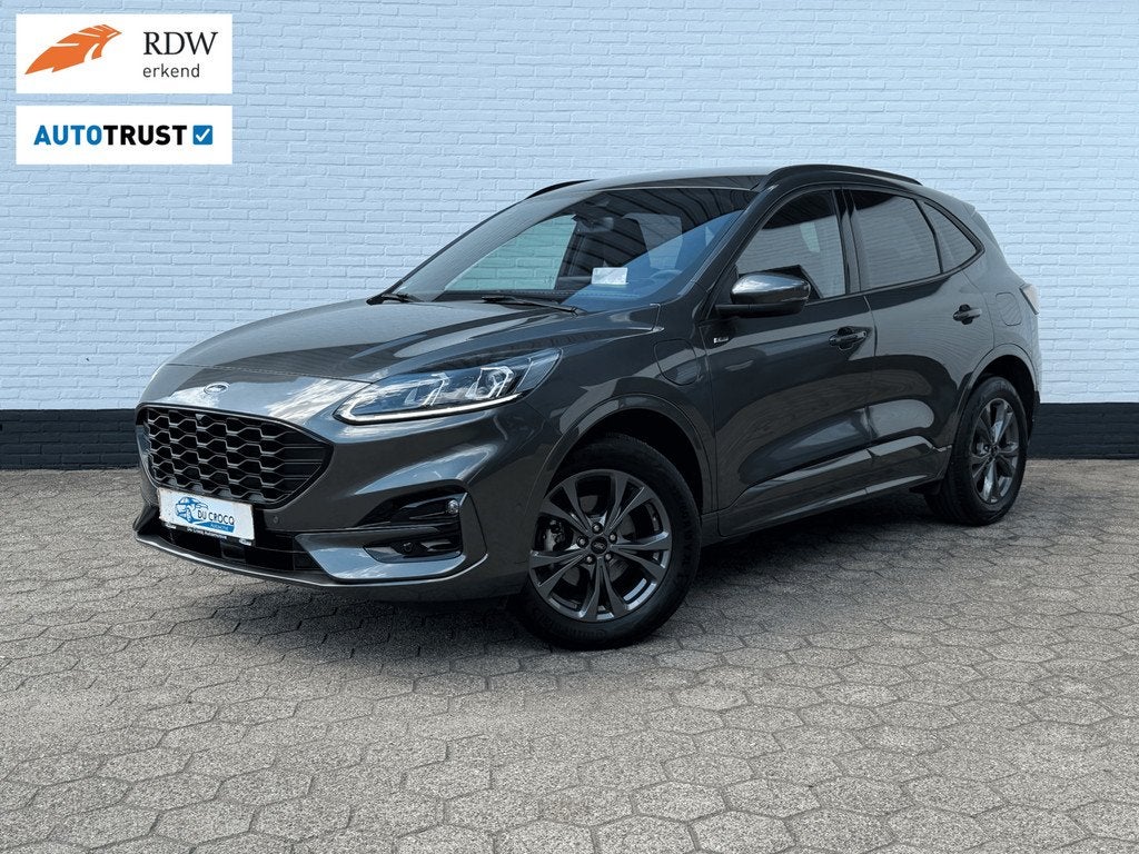 Ford Kuga 2.5 PHEV ST-Line ACC l HEAD-UP l CAMERA l TOPSTAAT, Auto's, Ford, Stof, Gebruikt, Zwart, 4 cilinders