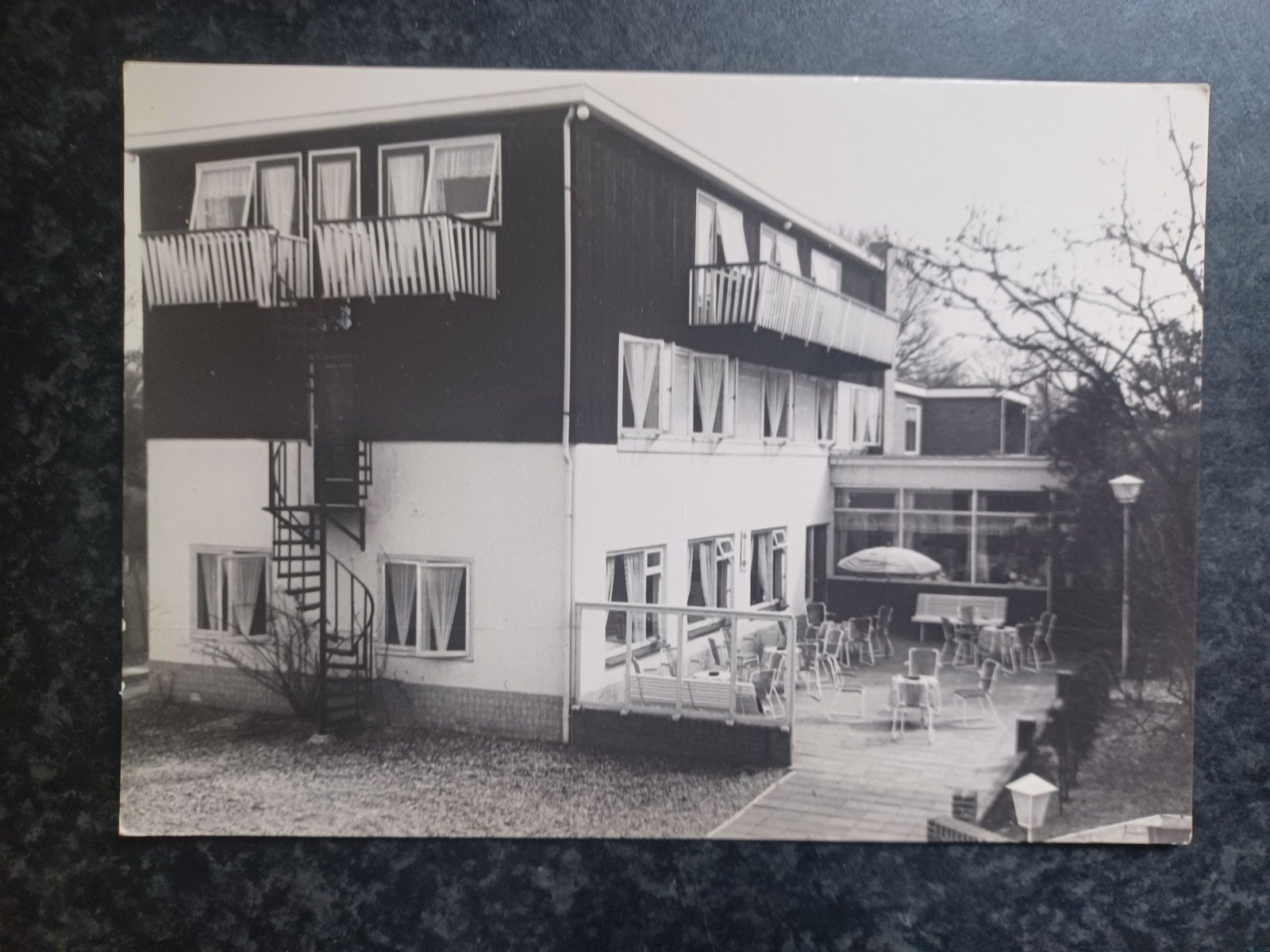Bergen (NH) Hotel Pension Marijke 1972, Ophalen of Verzenden, 1960 tot 1980, Gelopen, Noord-Holland