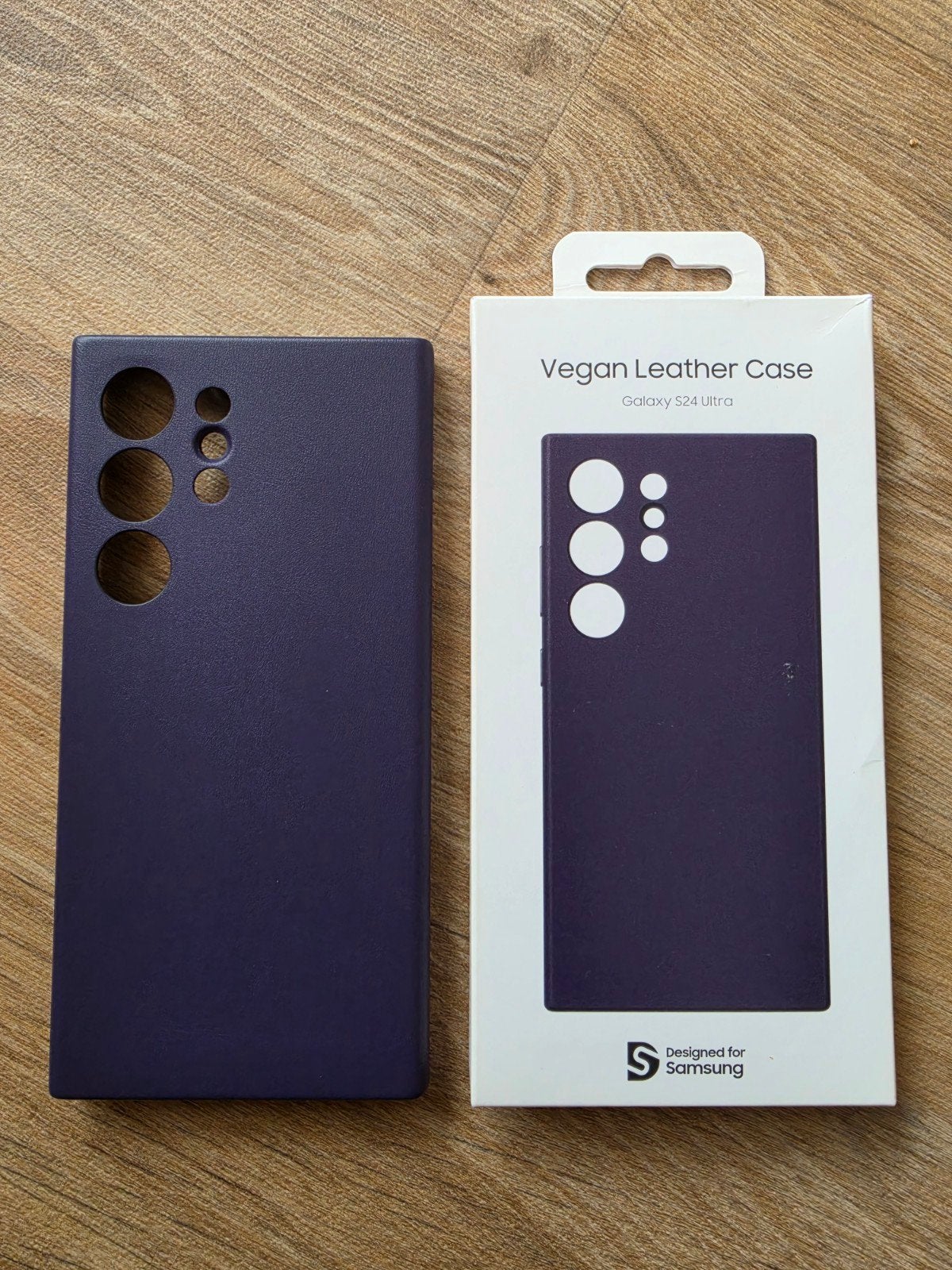Samsung Vegan Leather Case S24Ultra, Ophalen of Verzenden, Zo goed als nieuw