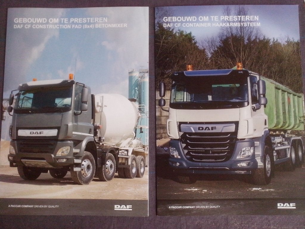 2x DAF CF LF België brochures folders Haakarm + Distriforce, Ophalen of Verzenden, Zo goed als nieuw, Overige merken