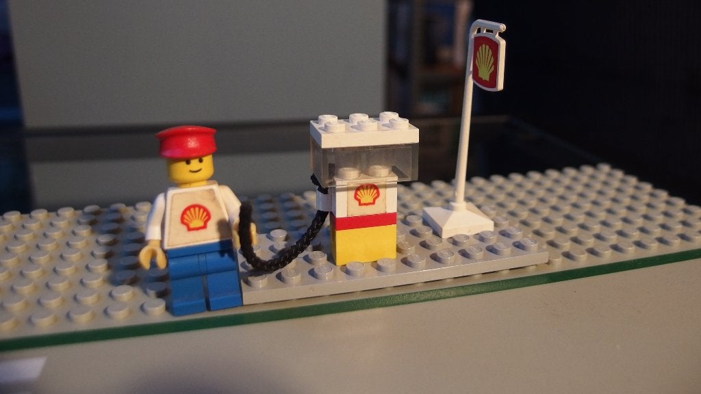 LEGO 601 Shell Gas Pump/Benzinepomp, Kinderen en Baby's, Speelgoed | Duplo en Lego, Compleet, Gebruikt, Overige thema's, Lego