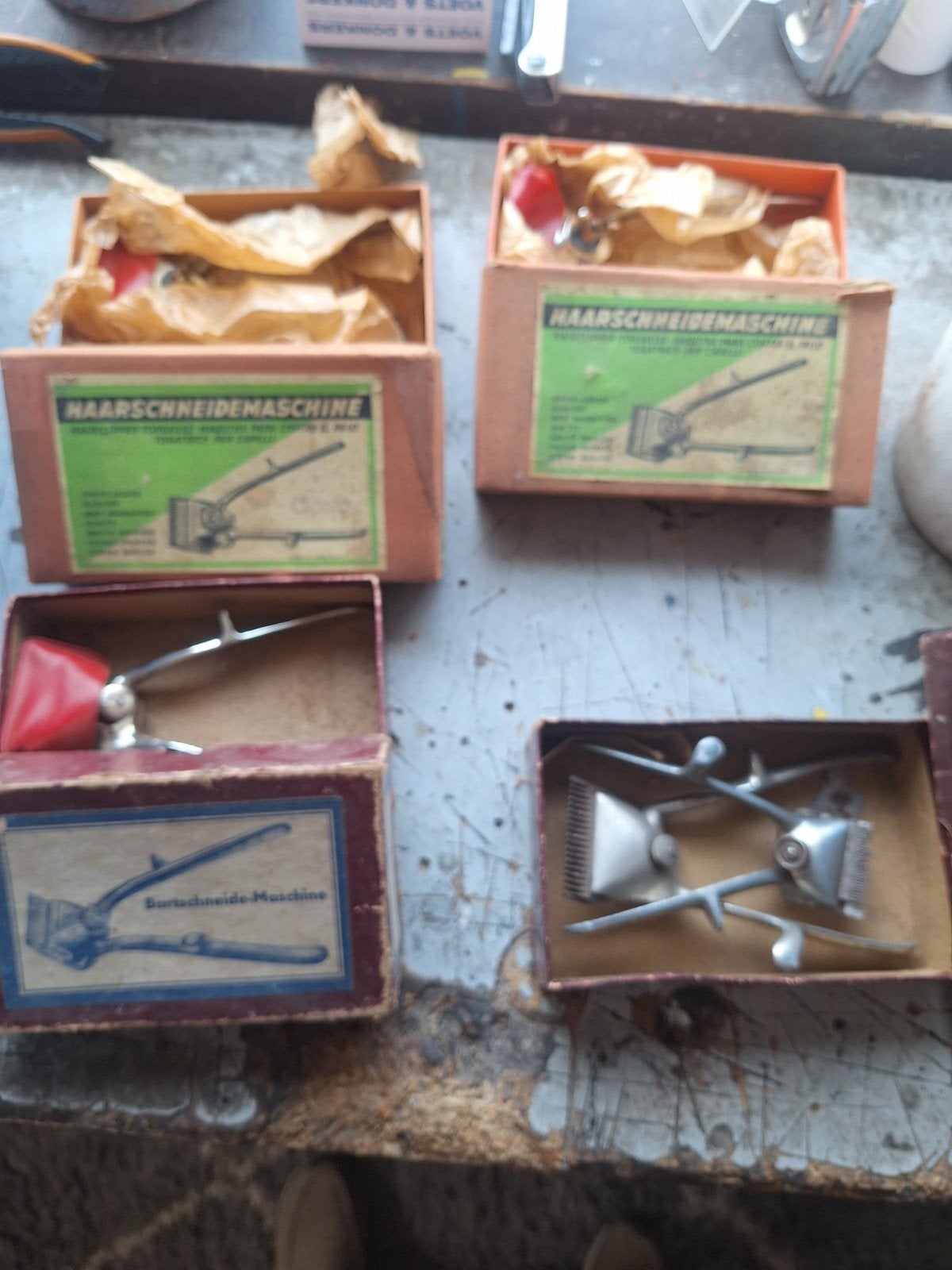 Vintage Haarscheidemaschine en Bartschneide-Maschine, Ophalen