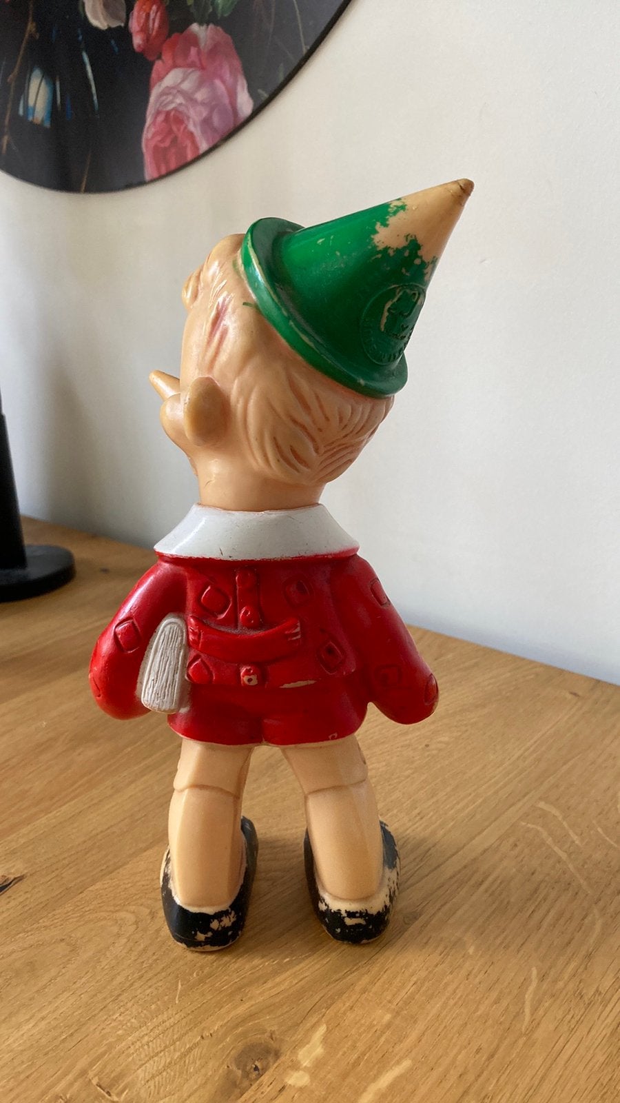 Pinokkio - vintage piep figuurtje, Ophalen of Verzenden, Gebruikt