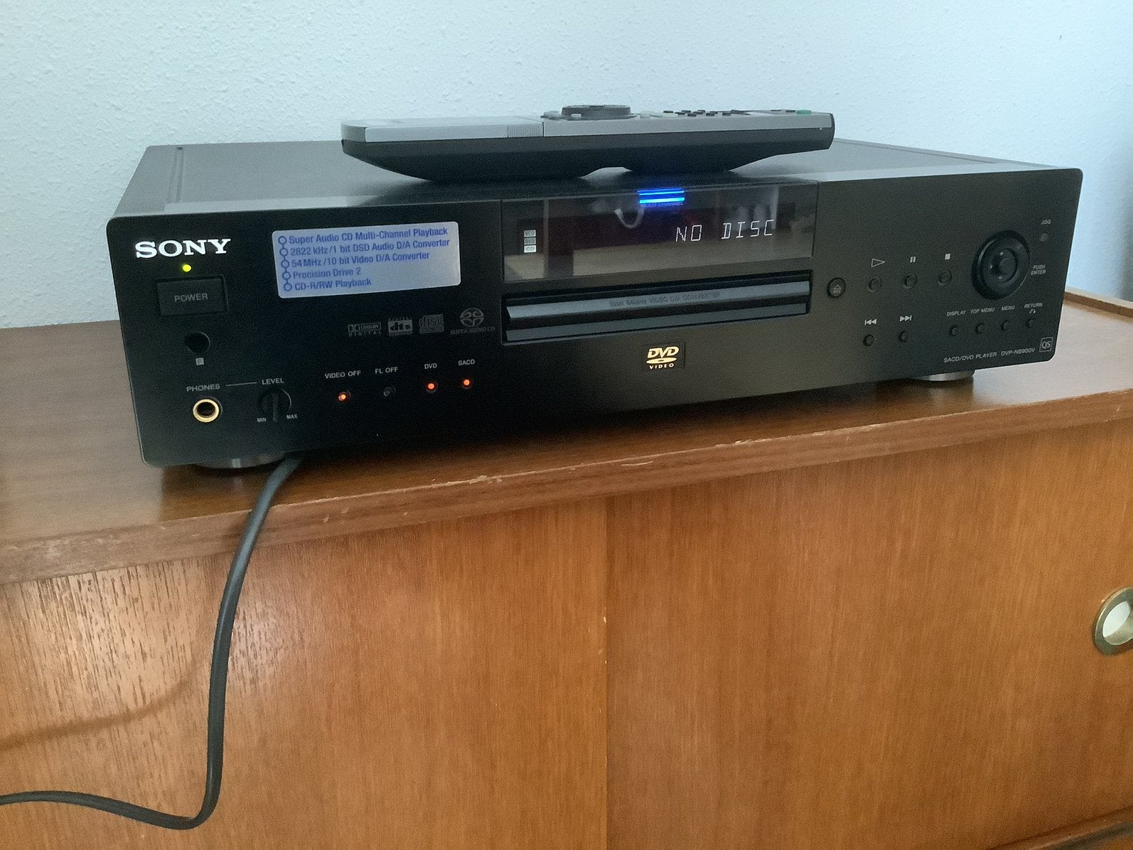 sony dvp-ns900v high end sacd, cd, dvd speler met ab, Ophalen, Zo goed als nieuw, Sony