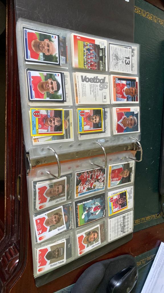 15 x panini ajax met jaap stam, Ophalen of Verzenden, Zo goed als nieuw, Ajax, Poster, Plaatje of Sticker