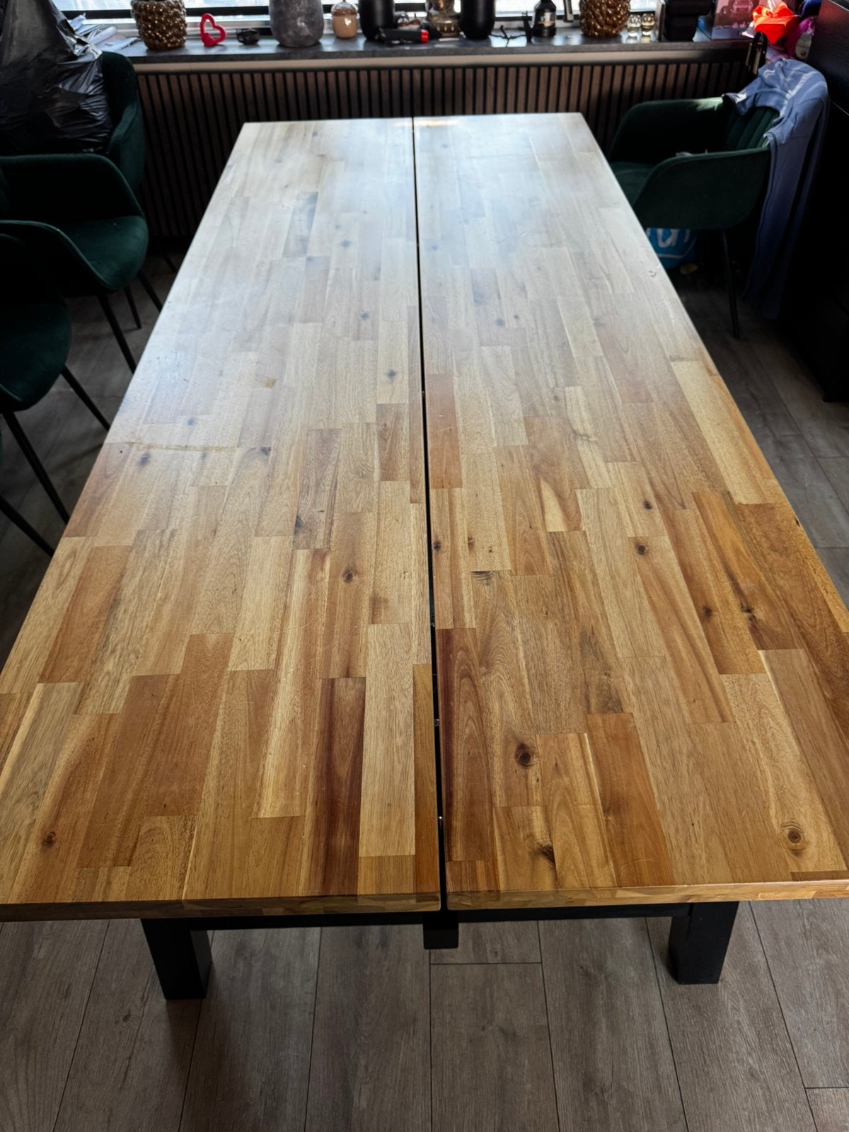 Eettafel ikea skogsta, Ophalen, Zo goed als nieuw, Rechthoekig, 50 tot 100 cm