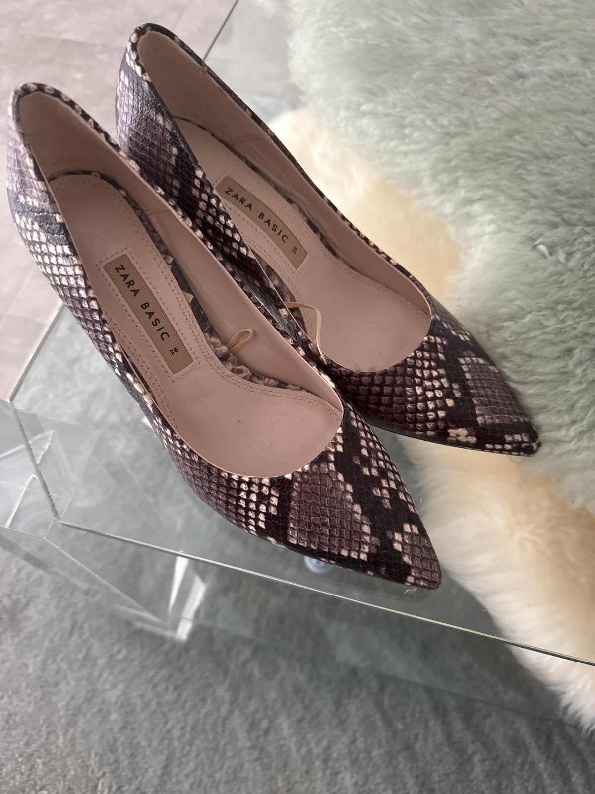 Nieuwe Zara Pumps met Slangenprint - Maat 36, Ophalen, Nieuw, Pumps