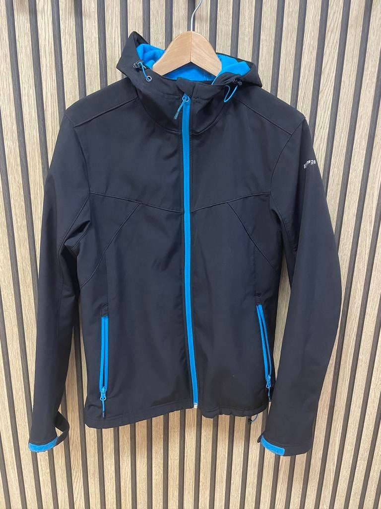 Icepeak softshell jas - maat 46, Kleding | Heren, Jassen | Zomer, Zo goed als nieuw, Maat 46 (S) of kleiner, Zwart, Ophalen of Verzenden