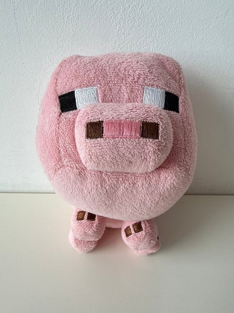 Knuffel varken Pig 18 cm / Minecraft / Mojang, Gebruikt, Overige karakters, Overige typen, Ophalen of Verzenden