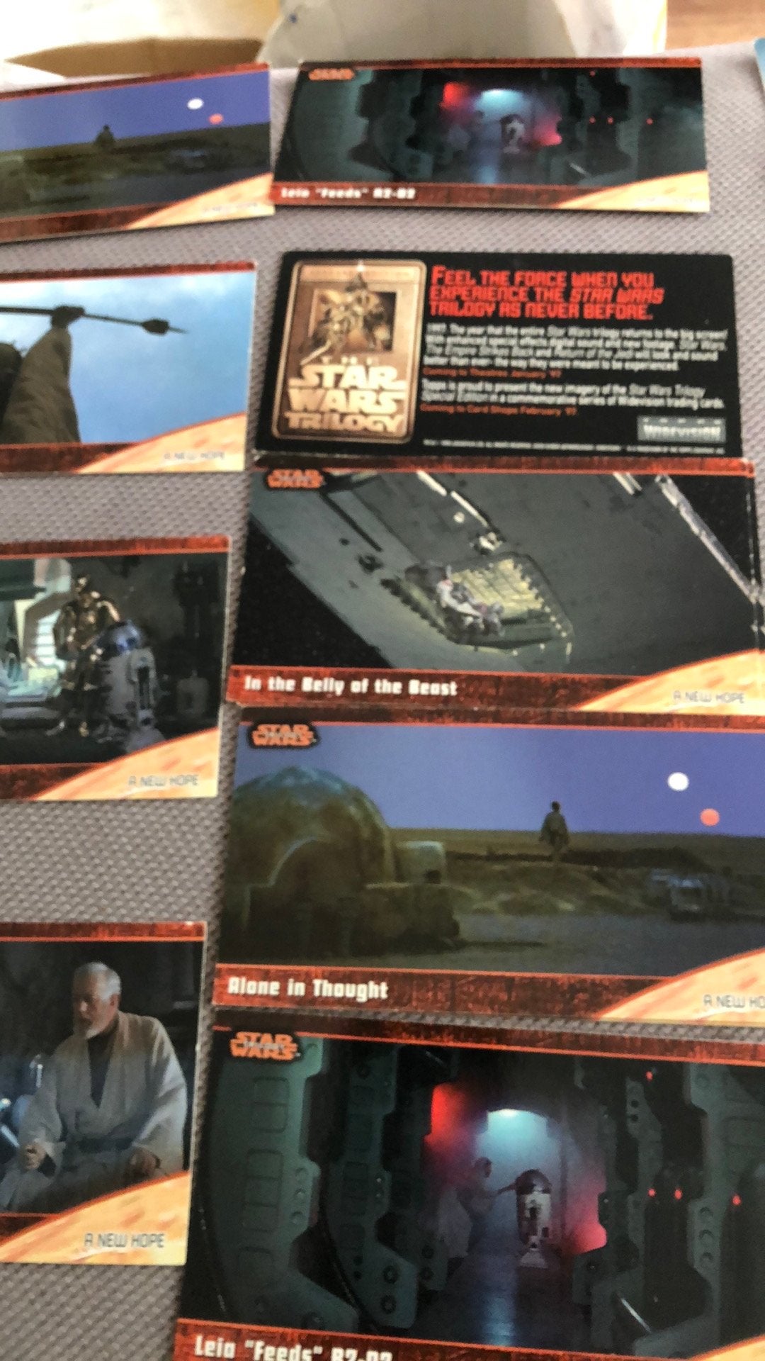 Wild vision movie cards star wars trilogy, Ophalen of Verzenden, Zo goed als nieuw