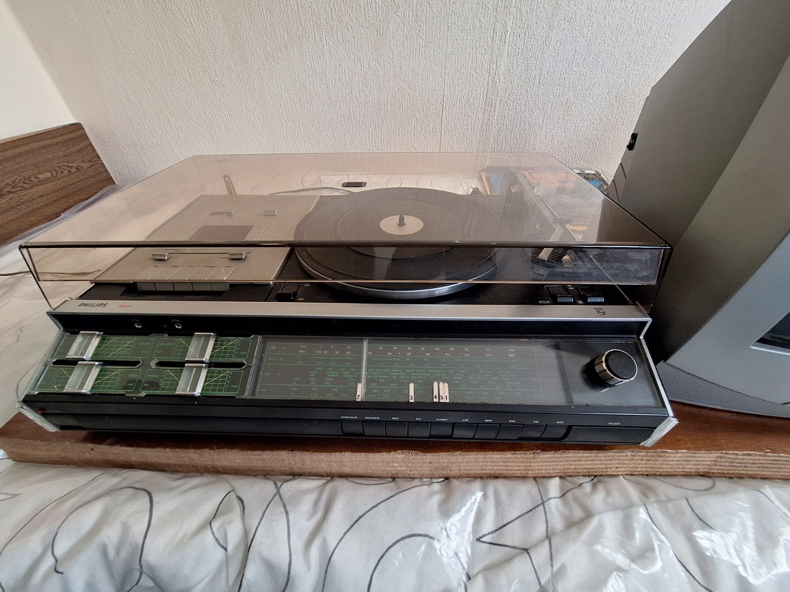 Philips Platenspeler met Radio - Vintage Stereo Set, Audio, Tv en Foto, Platenspelers, Ophalen, Philips