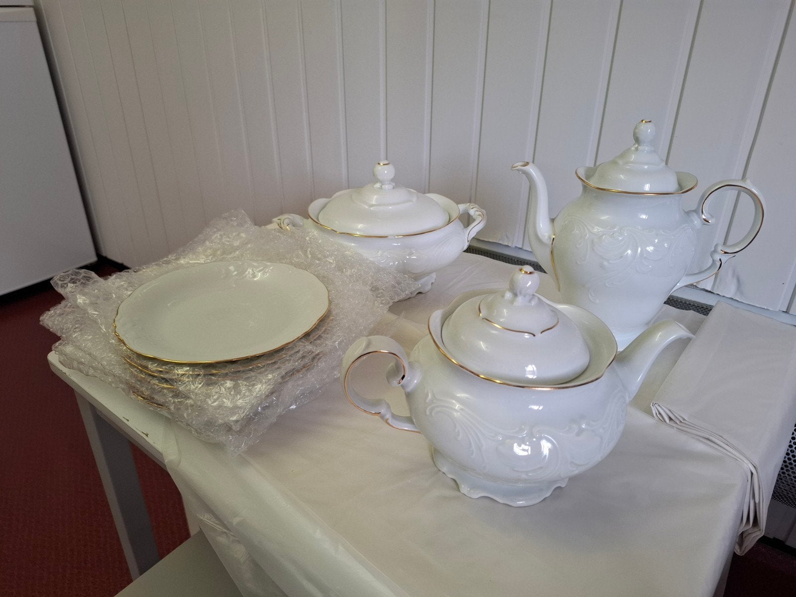 Servies, Ophalen