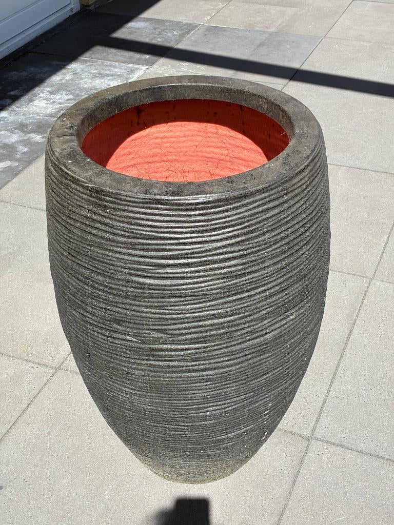 bloempot, Ophalen, 40 cm of meer, Rond, Zo goed als nieuw