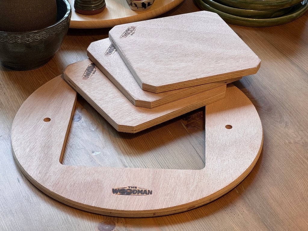 houten Draaischijven bats 30 35 cm pottenbakken & handvorm, Hobby en Vrije tijd, Nieuw, Ophalen of Verzenden, Evertsenstraat Leiden