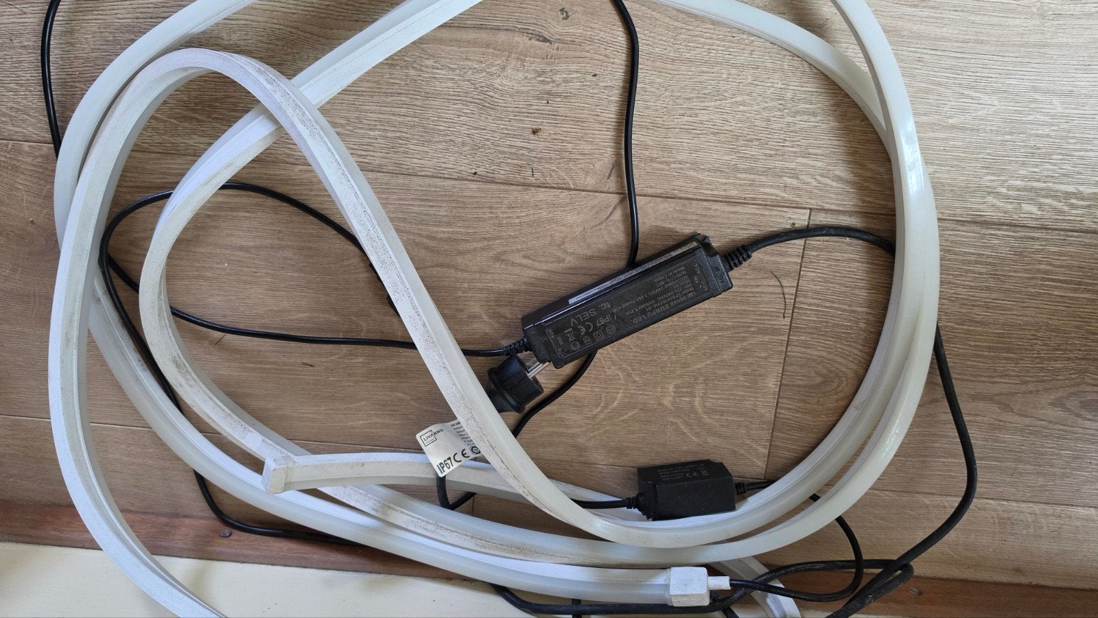 Waterbestendige LED lichtsnoer voor buiten, Wit, Gebruikt, Waterbestendig, Kunststof