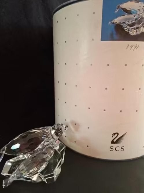 Swarovski jaarstuk de robben, Ophalen of Verzenden, Zo goed als nieuw, Figuurtje