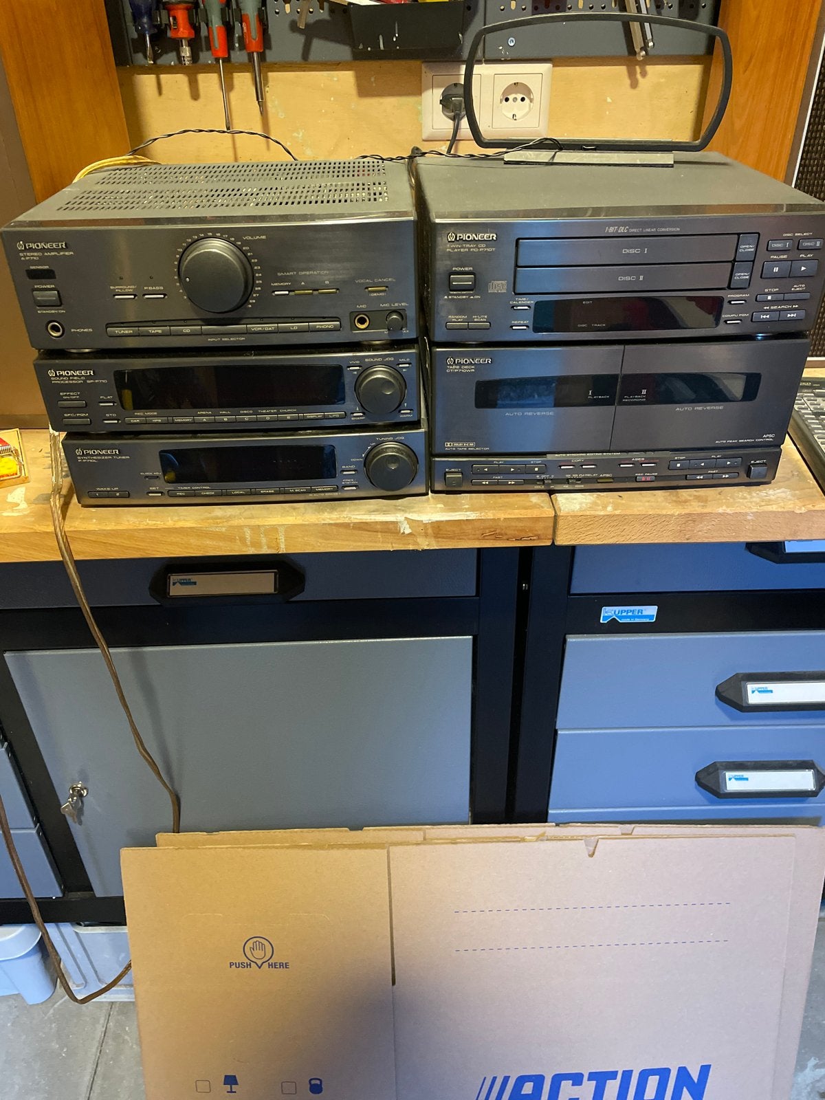 Pioneer Stereo Set met Goodmans Speakers en Afstandsbedienin, Audio, Tv en Foto, Ophalen, Gebruikt, Cassettedeck, Losse componenten