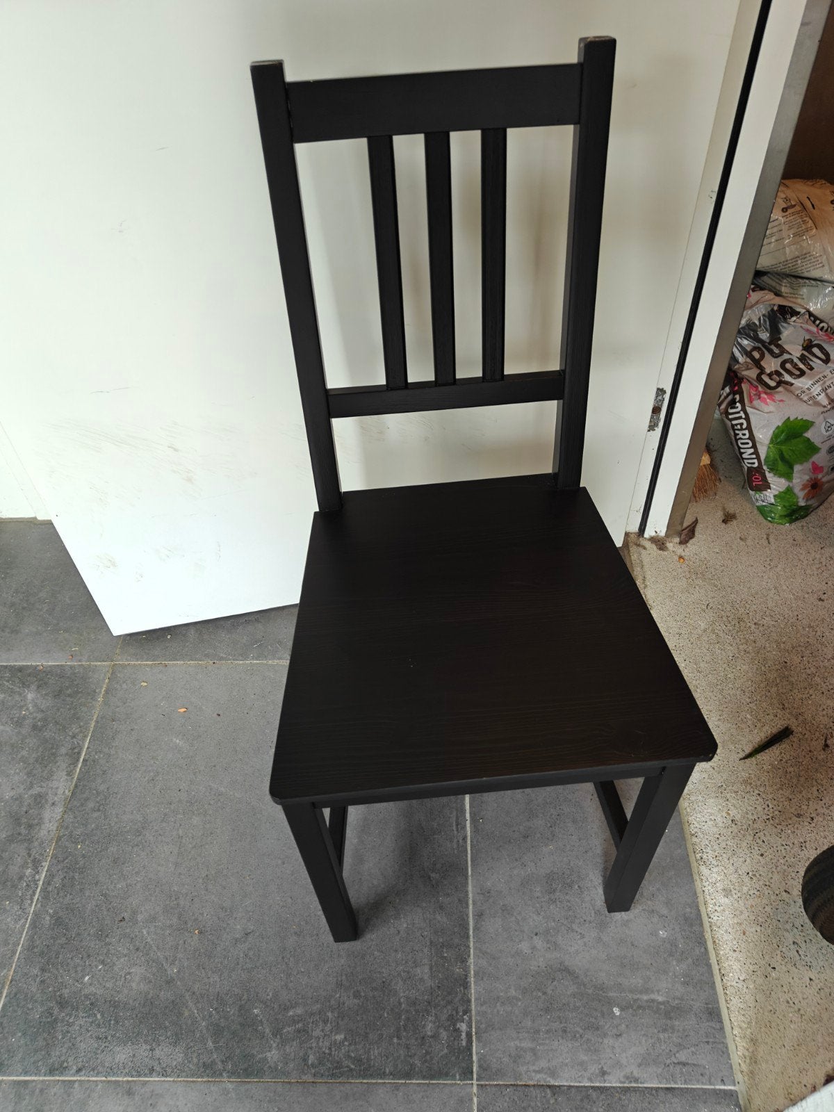 2x IKEA Stefan eetkamerstoelen - Zwart, Huis en Inrichting, Ophalen, Gebruikt, Twee, Zwart