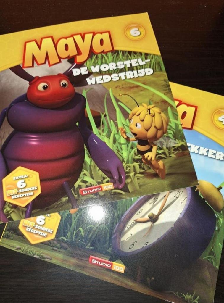 Maya de Bij Boek - 2 boeken, Ophalen of Verzenden, Zo goed als nieuw, Studio 100, Fictie algemeen