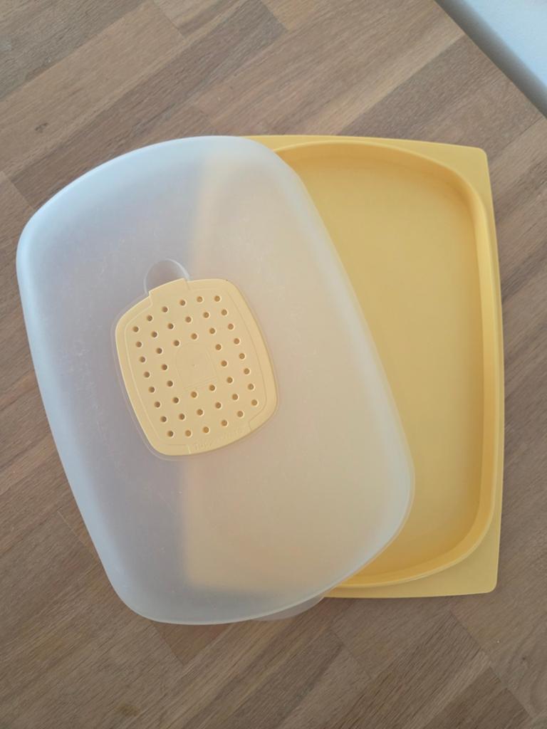 Tupperware CheeSmart kaasdoos, KäseMax., Ophalen of Verzenden, Gebruikt, Geel, Overige typen
