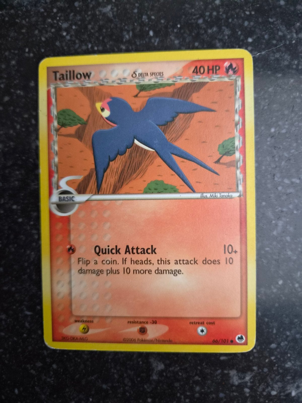 Taillow Delta Species Pokémon kaart - Uitstekende staat, Ophalen of Verzenden, Zo goed als nieuw, Losse kaart