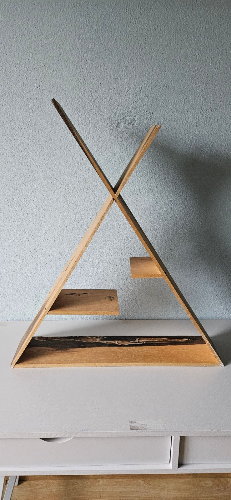 eigengemaakte wigwam, Ophalen