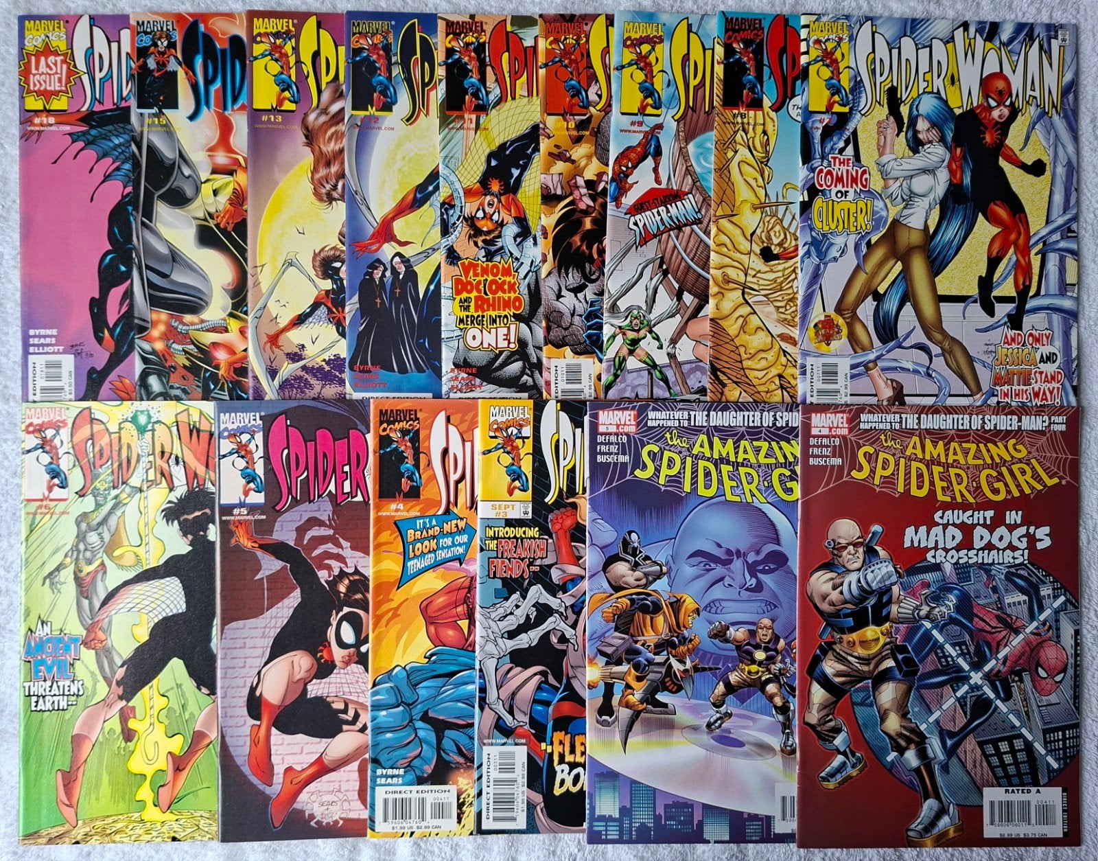 SPIDER-GIRL, SPIDER-WOMAN COMICS. NIEUWSTAAT. 2.50 EURO P ST, Meerdere comics, Ophalen of Verzenden, Zo goed als nieuw, Amerika