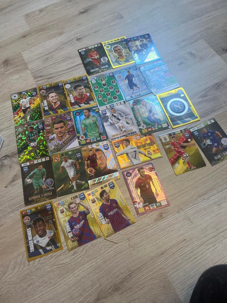Panini Voetbal Kaartjes - Ronaldo, Messi, Frenkie de Jong, Ophalen of Verzenden, Gebruikt, Buitenlandse clubs, Spelerskaart