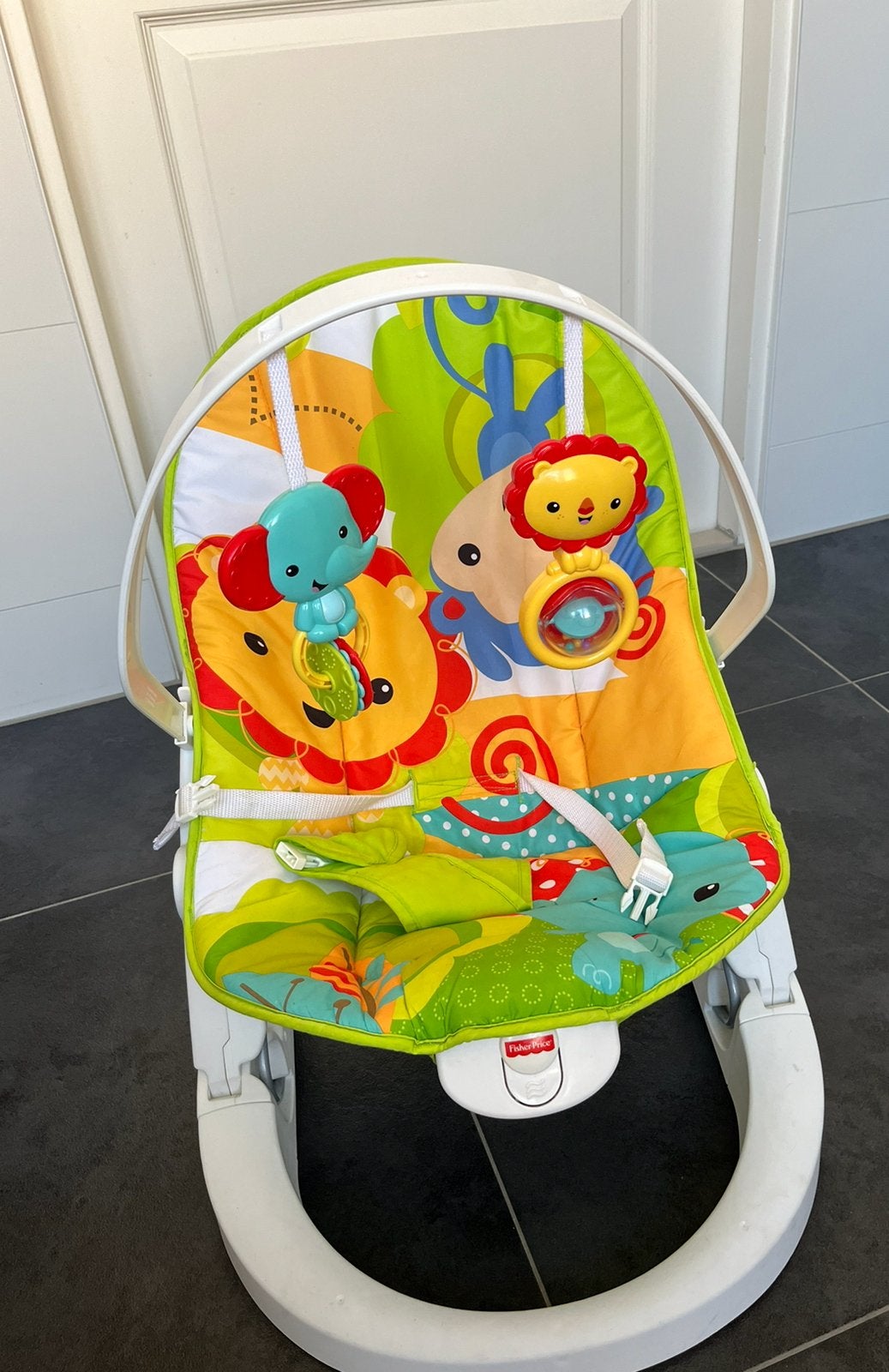 Wipstoelje Fisher Price jungle animals, Kinderen en Baby's, Wipstoeltjes, Ophalen, Zo goed als nieuw