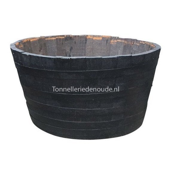Grote eiken bloembak Whisky kuip voor olijfboom 85 x 55 cm, Tuin en Terras, Bloembakken en Plantenbakken, De Tonnellerie, Rond