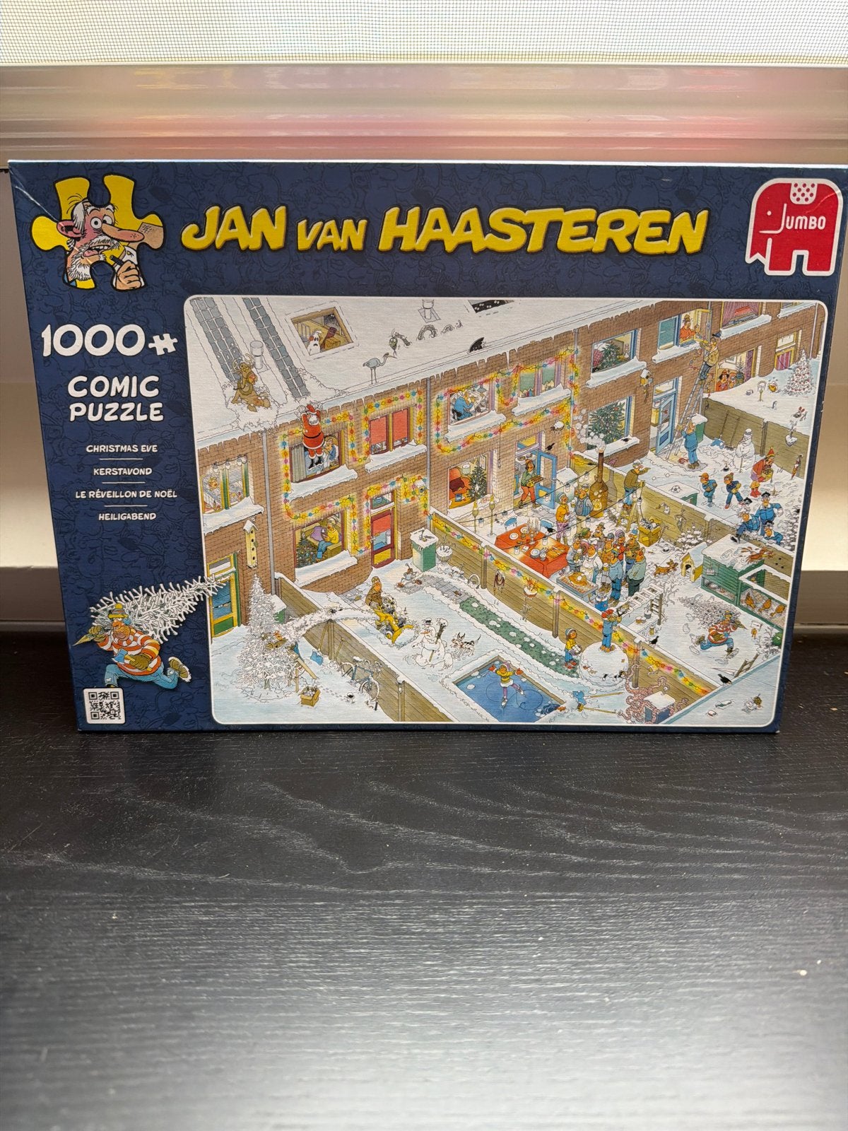 Jan van Haasteren Kerstavond Legpuzzel 1000 stukjes, Ophalen of Verzenden, 500 t/m 1500 stukjes, Zo goed als nieuw, Legpuzzel