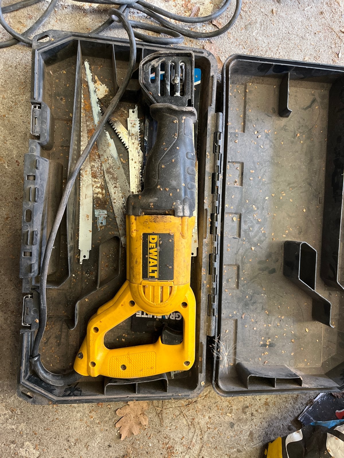 DeWalt Reciprozaag DW303PK - Gebruikt, Gebruikt, 70 mm of meer, 600 tot 1200 watt, Ophalen of Verzenden