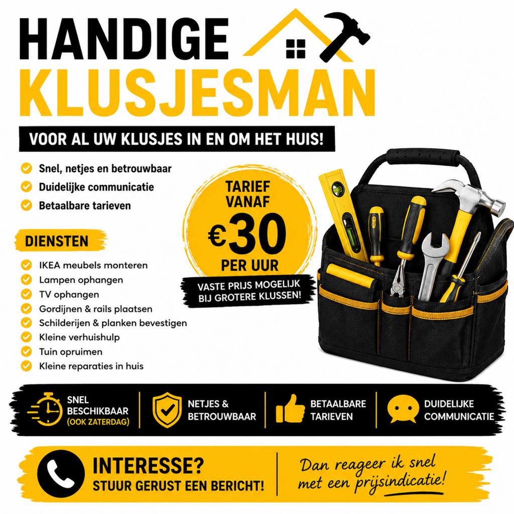 Klusjesman, Diensten en Vakmensen, Klussers en Klusbedrijven