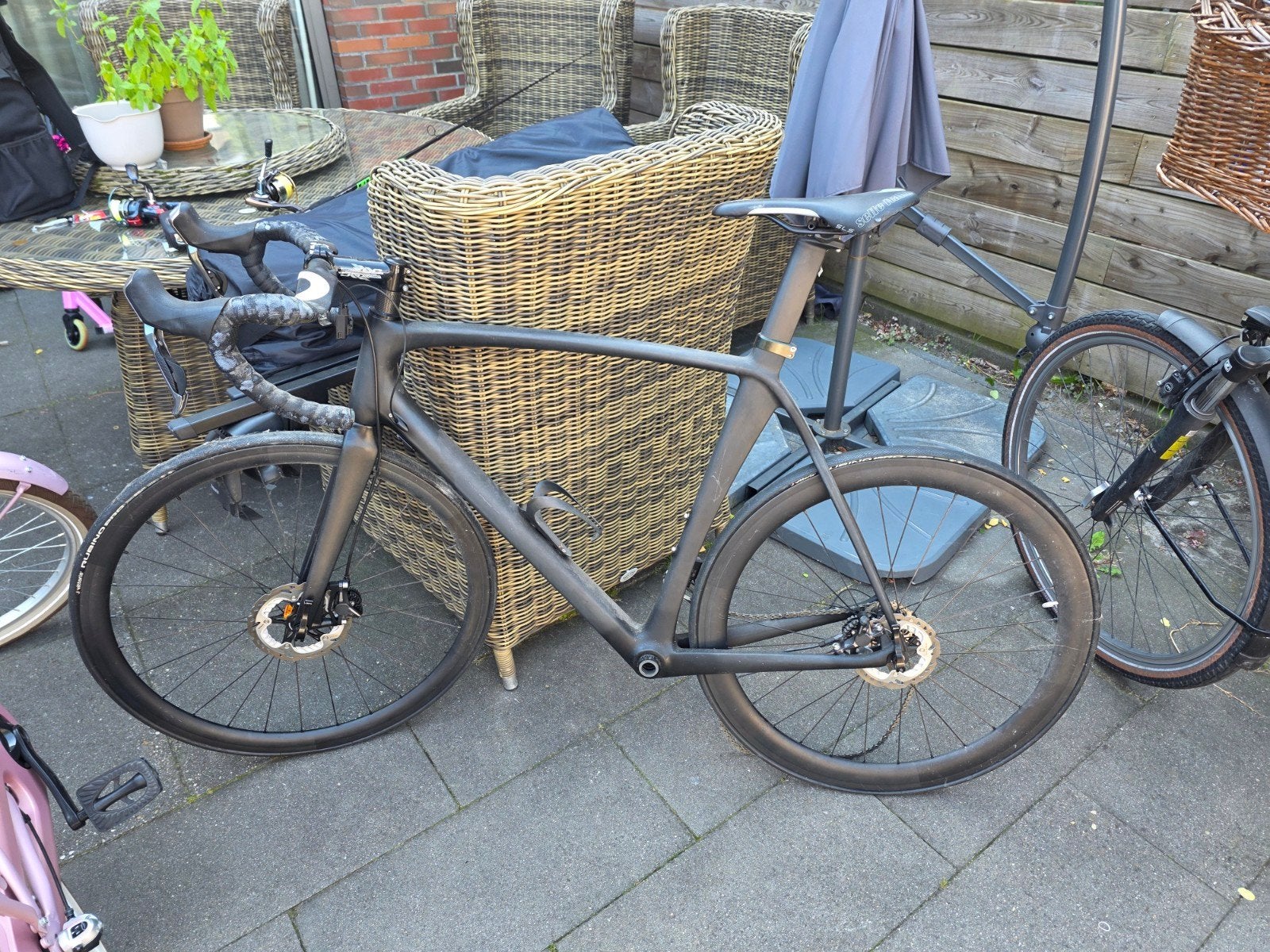 Carbon racefiets elektrisch schakelen en hydrolische remmem, 28 inch, Gebruikt, Carbon, Heren
