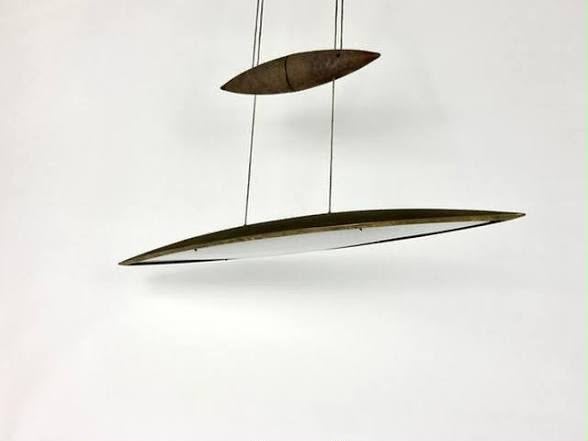 Tobias Grau Tai Lang 70 brons hanglamp - unieke uitvoering, Ophalen, Gebruikt, Metaal, Overige fittingen