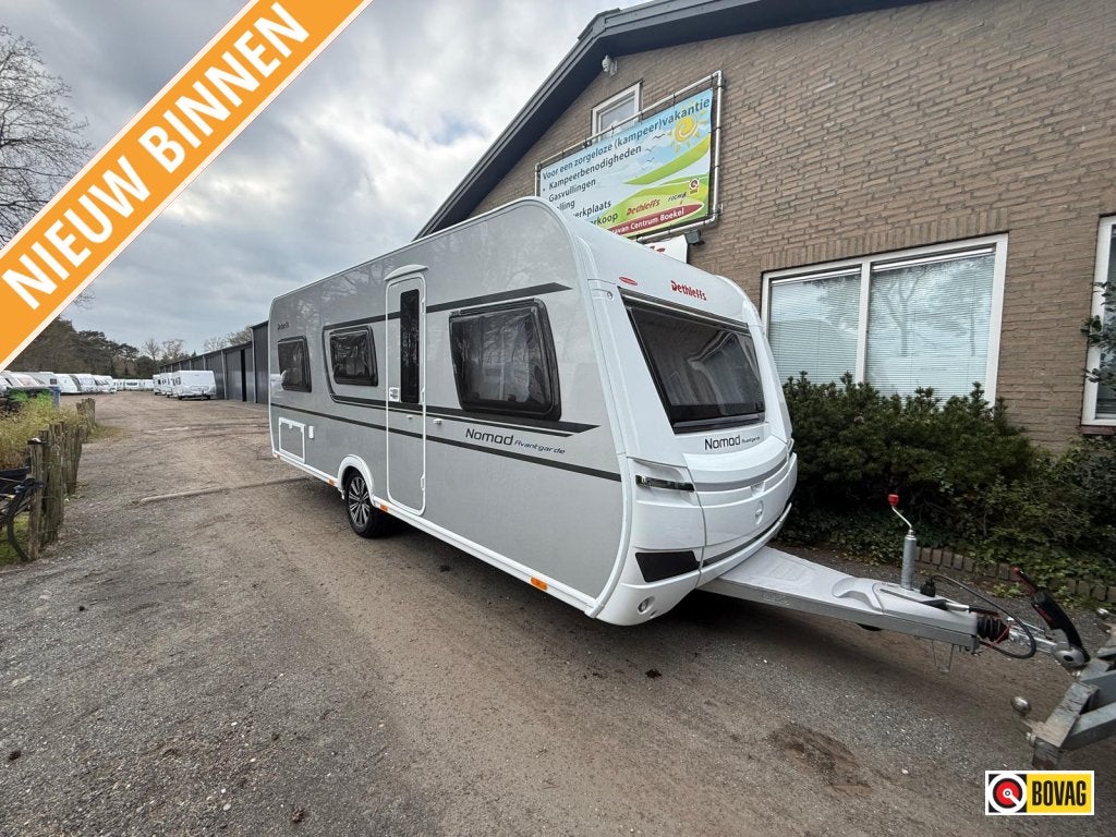 Dethleffs Nomad 510 LE mover+ voortent+ airco, Caravans en Kamperen, Caravans, Rondzit, Schokbreker, Overige typen, 1250 - 1500 kg