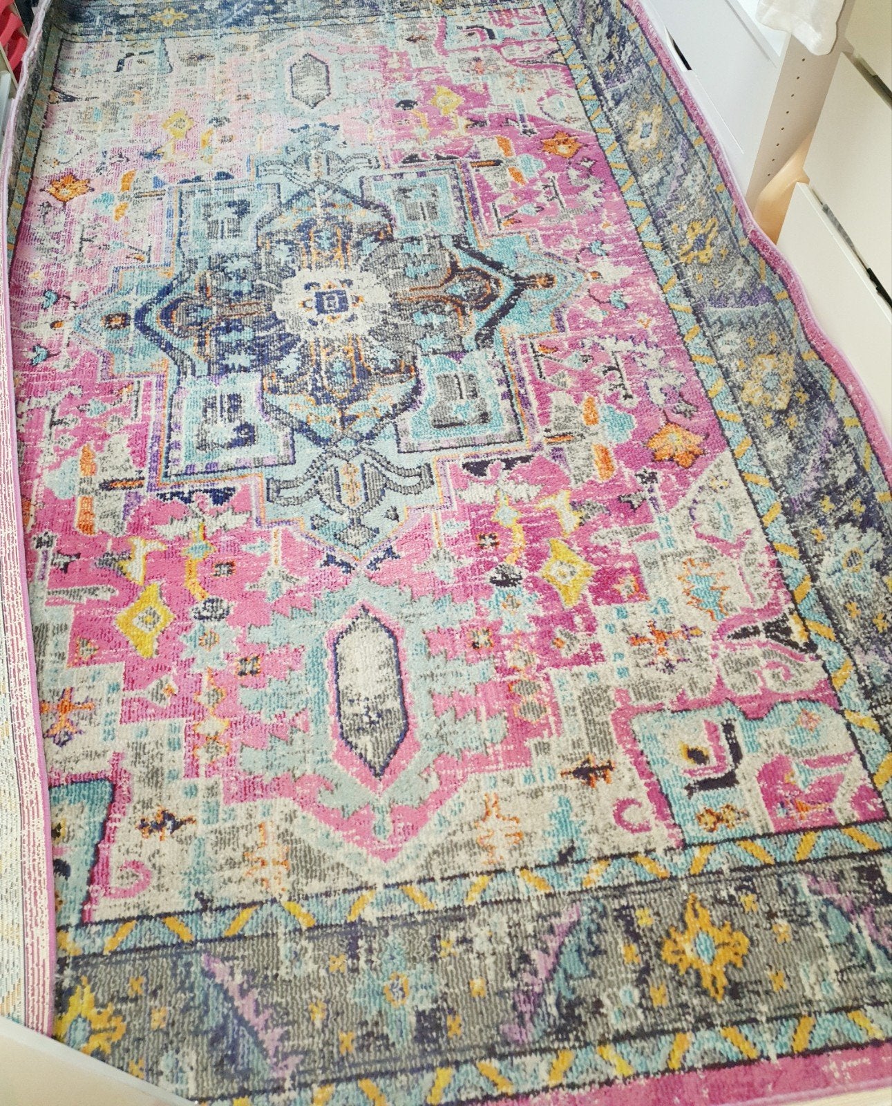 Vloerkleed gekleurd 200 bij 300 cm, Ophalen, 150 tot 200 cm, Zo goed als nieuw, 150 tot 200 cm