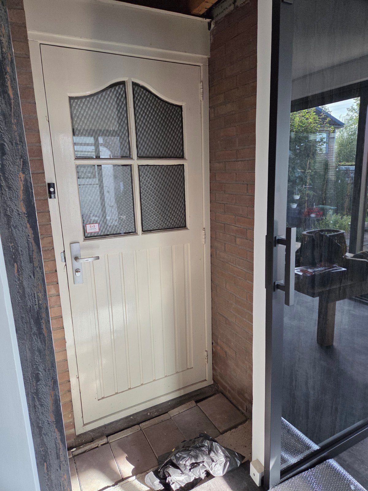 buiten achterdeur met kozijn 3 puntsluiting, Ophalen, Buitendeur, 200 tot 215 cm