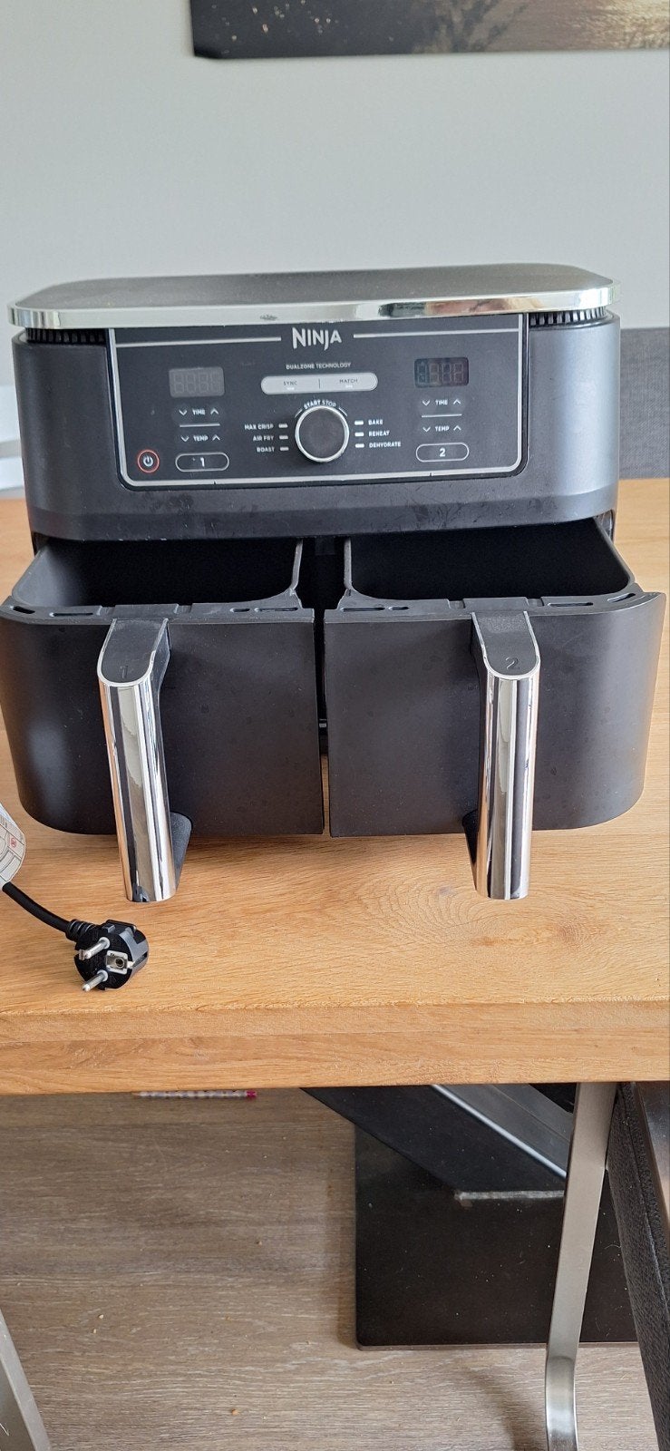 Ninja Foodi Dual Zone Airfryer AF300EU, Ophalen, Gebruikt, Airfryer, 1500 gram of meer