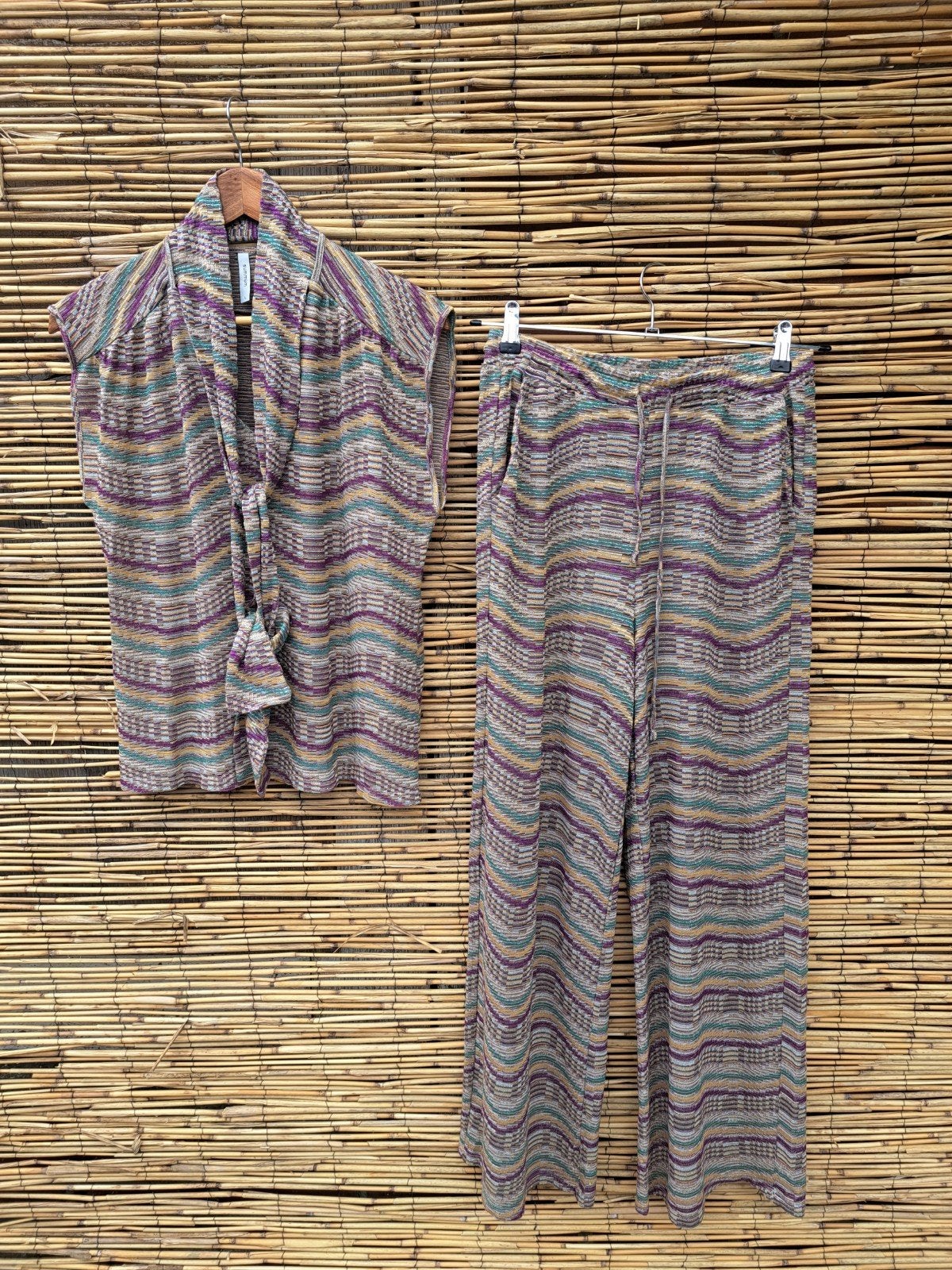 Prachtige zomerset van Summum, top L, broek M, Maat 38/40 (M), Summum, Kostuum of Pak, Ophalen of Verzenden