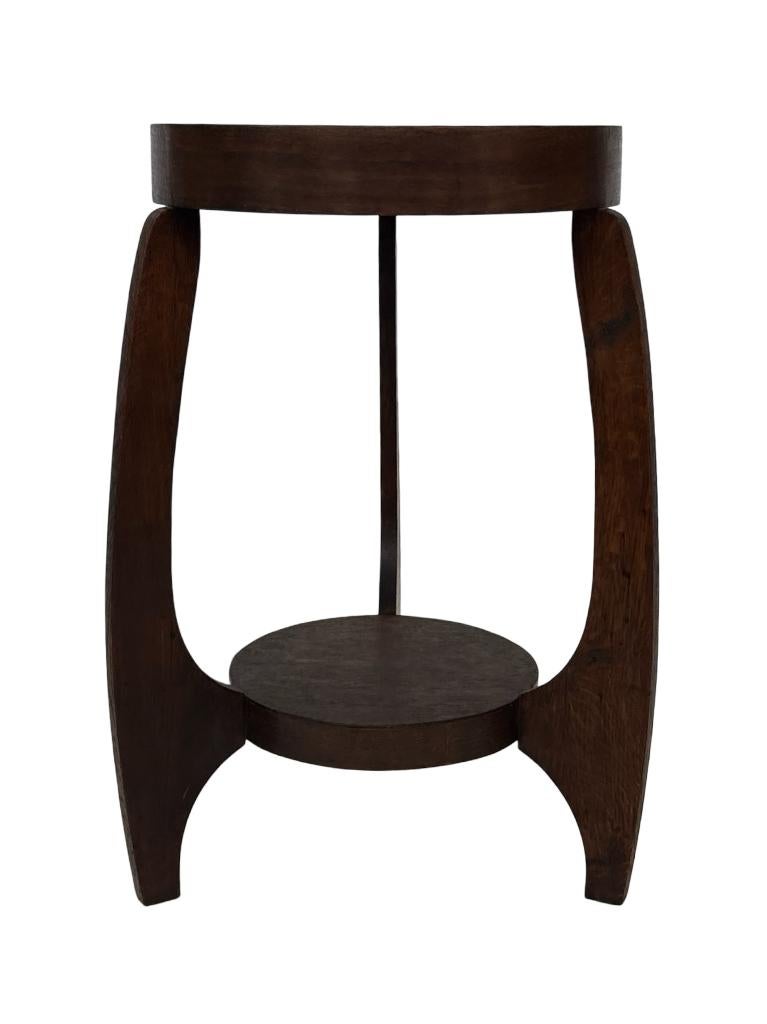 Art Deco Bijzettafel Tafeltje Eiken Minimalistisch Design, Ophalen, Gebruikt, Art Deco, Art Deco