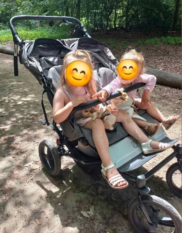 Dubbele buggy Mountain buggy duet luxury edition, Ophalen, Gebruikt, Overige merken, Verstelbare rugleuning