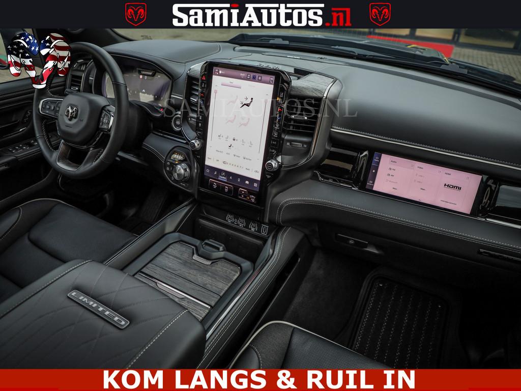 Dodge Ram 1500 Limited Night H.O 540HP 706Nm | Massage + Ful, Automaat, Met garantie (alle), Zwart, Leder