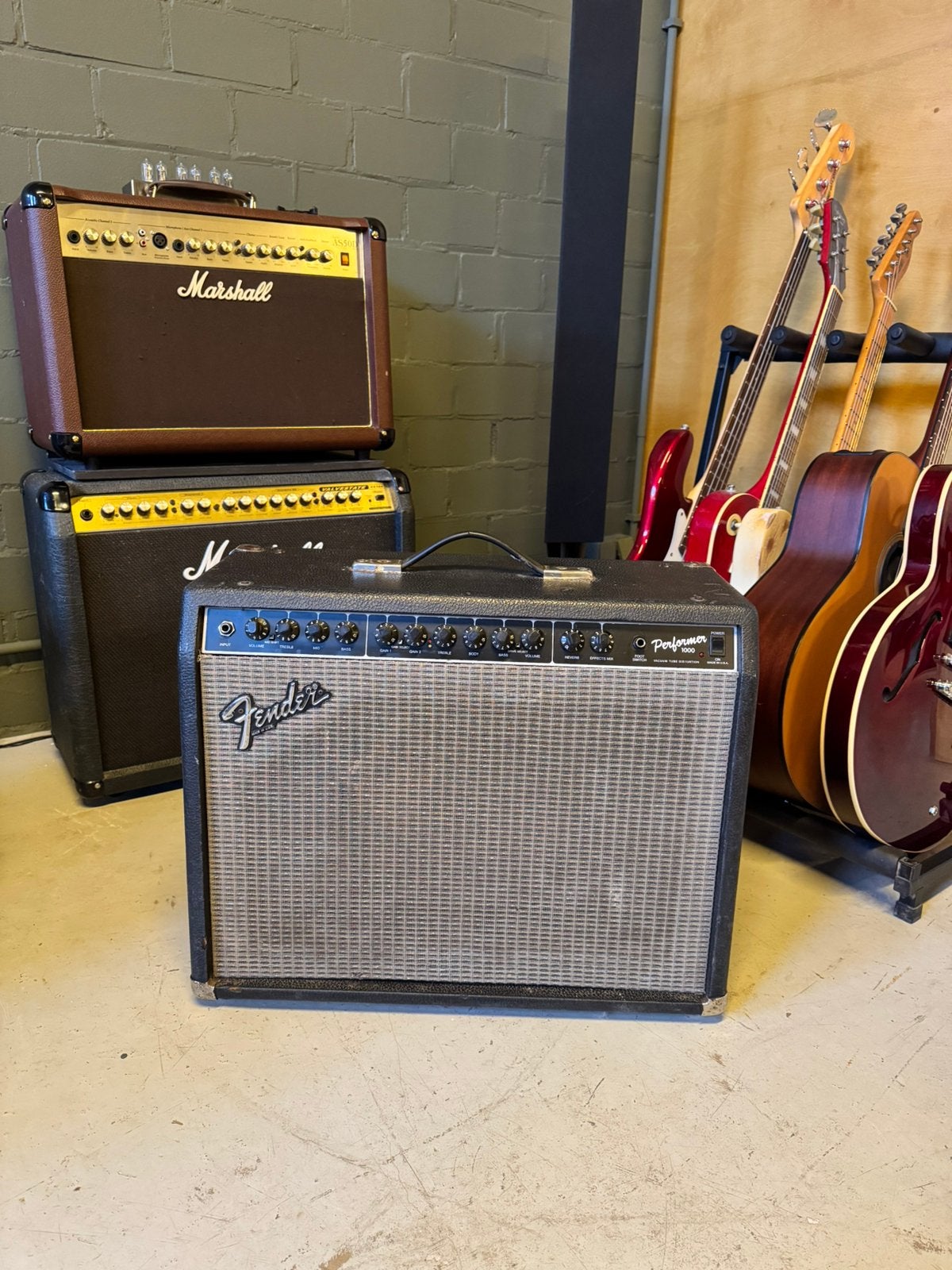Fender Performer 1000 (Type PR 209) – 100W gitaarversterker, Ophalen, Gebruikt, Gitaar, 100 watt of meer