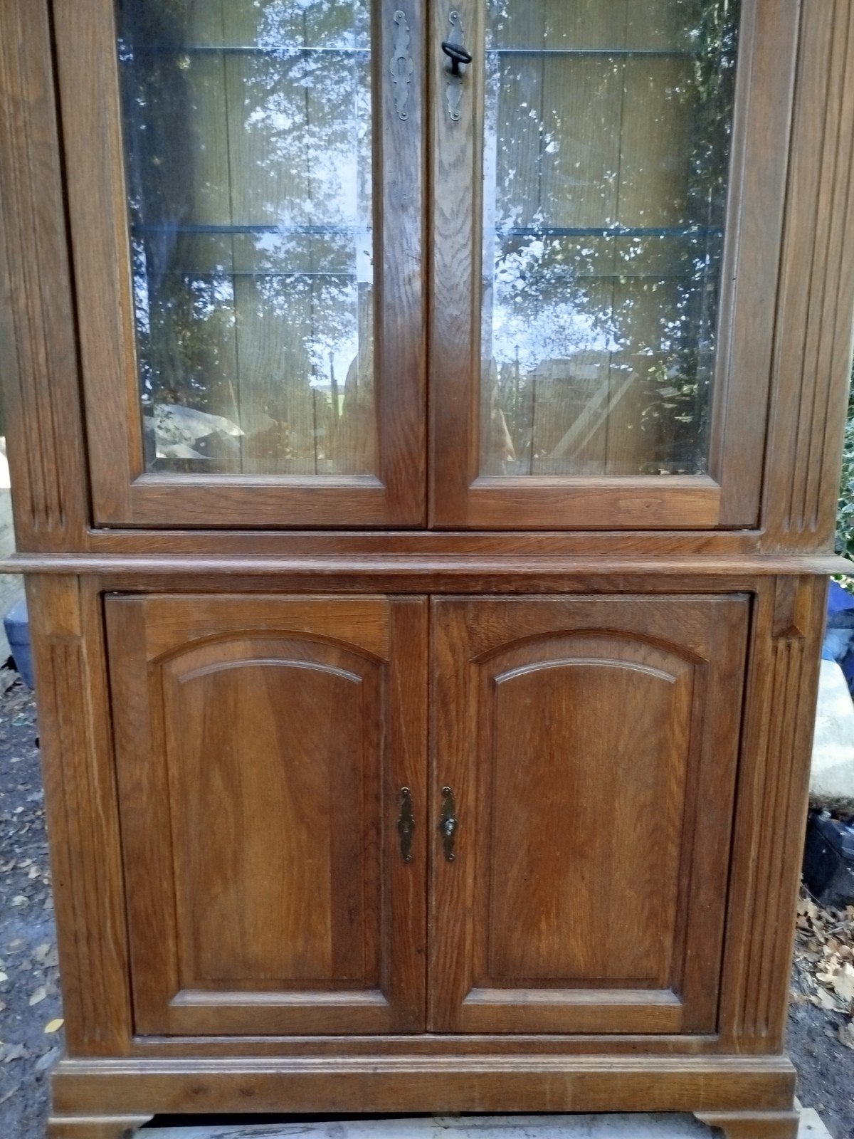 VITRINEKAST,ZEER MOOI., Huis en Inrichting, Kasten | Buffetkasten, Ophalen, 50 tot 100 cm, Zo goed als nieuw, 150 tot 200 cm