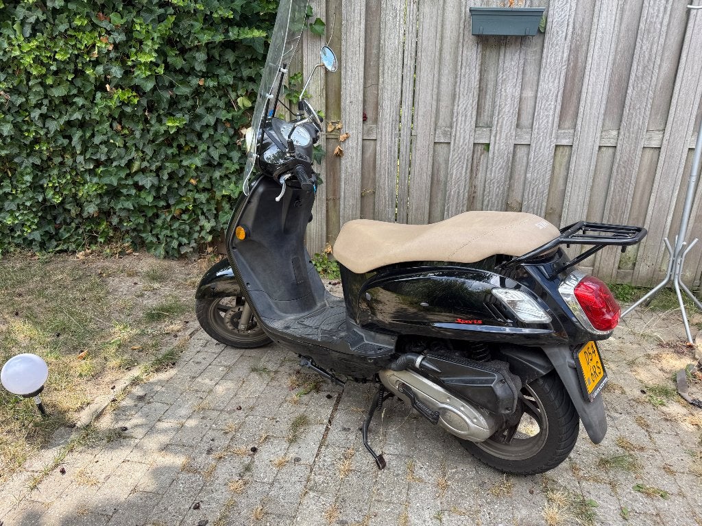 Sym fiddle 2 geel kenteken, Ophalen, Gebruikt, Maximaal 45 km/u, Benzine