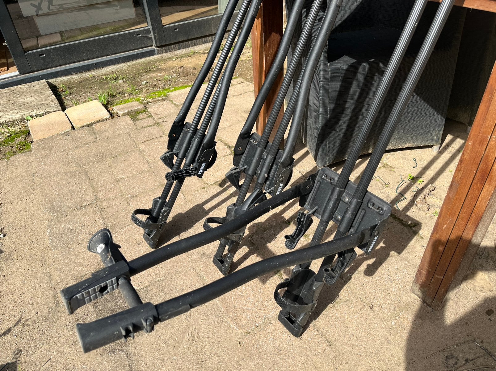 3x Thule fiets dakdragers, Ophalen, 3 fietsen of meer, Zo goed als nieuw, Dakdrager