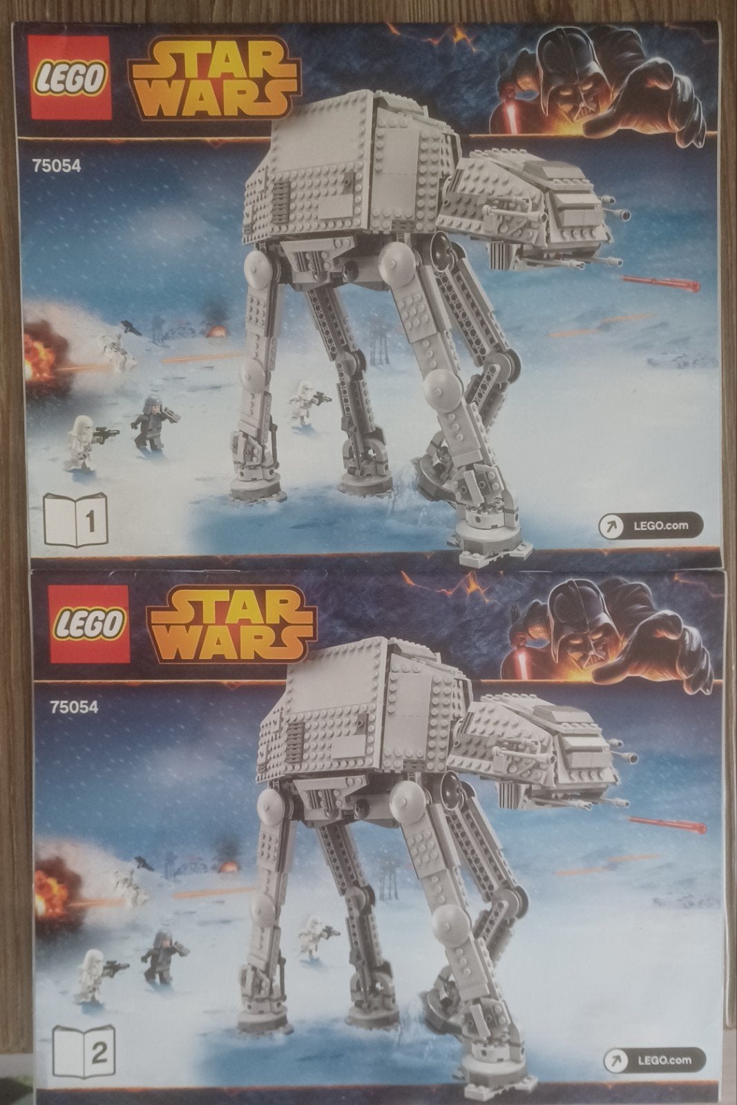Lego Starwars 2014 AT-AT 75054 1 &  2 bouwinstructies, Ophalen of Verzenden, Zo goed als nieuw