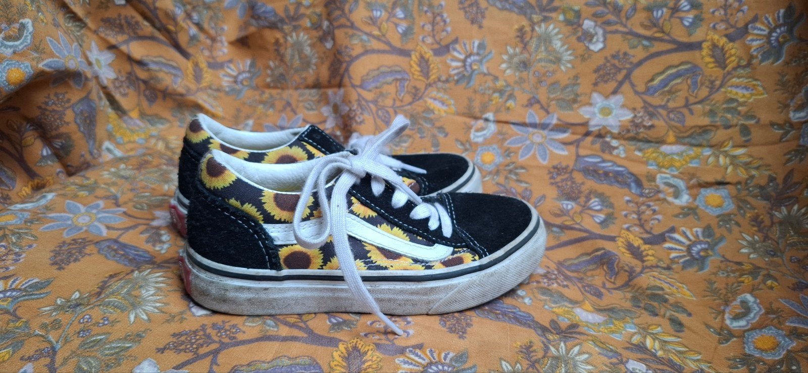 Vans met zonnebloemen - Maat 29, Ophalen of Verzenden, Gebruikt, Jongen of Meisje, Schoenen